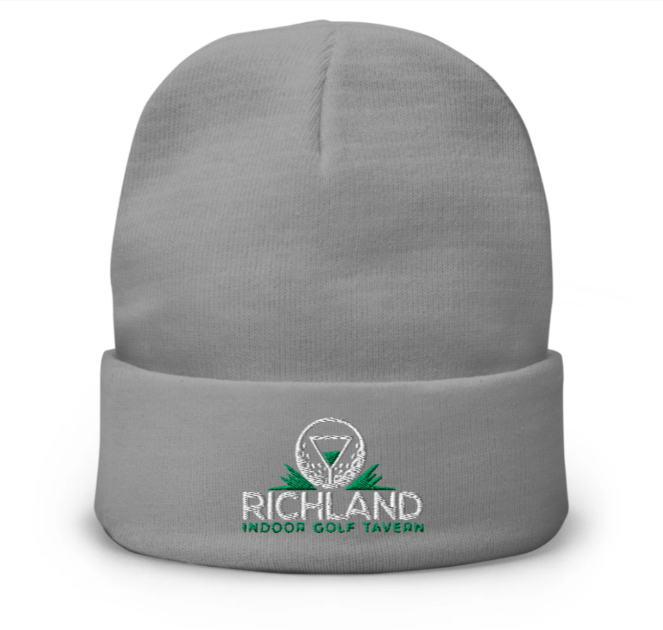 Richland Indoor Golf Tavern - Embroidered Beanie